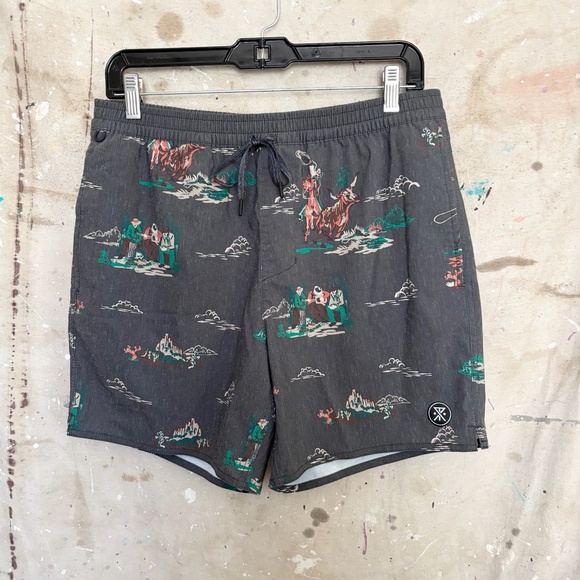 Roark Shorey Boardshorts 16", Ranch Hand Print - Picture 2 of 6
